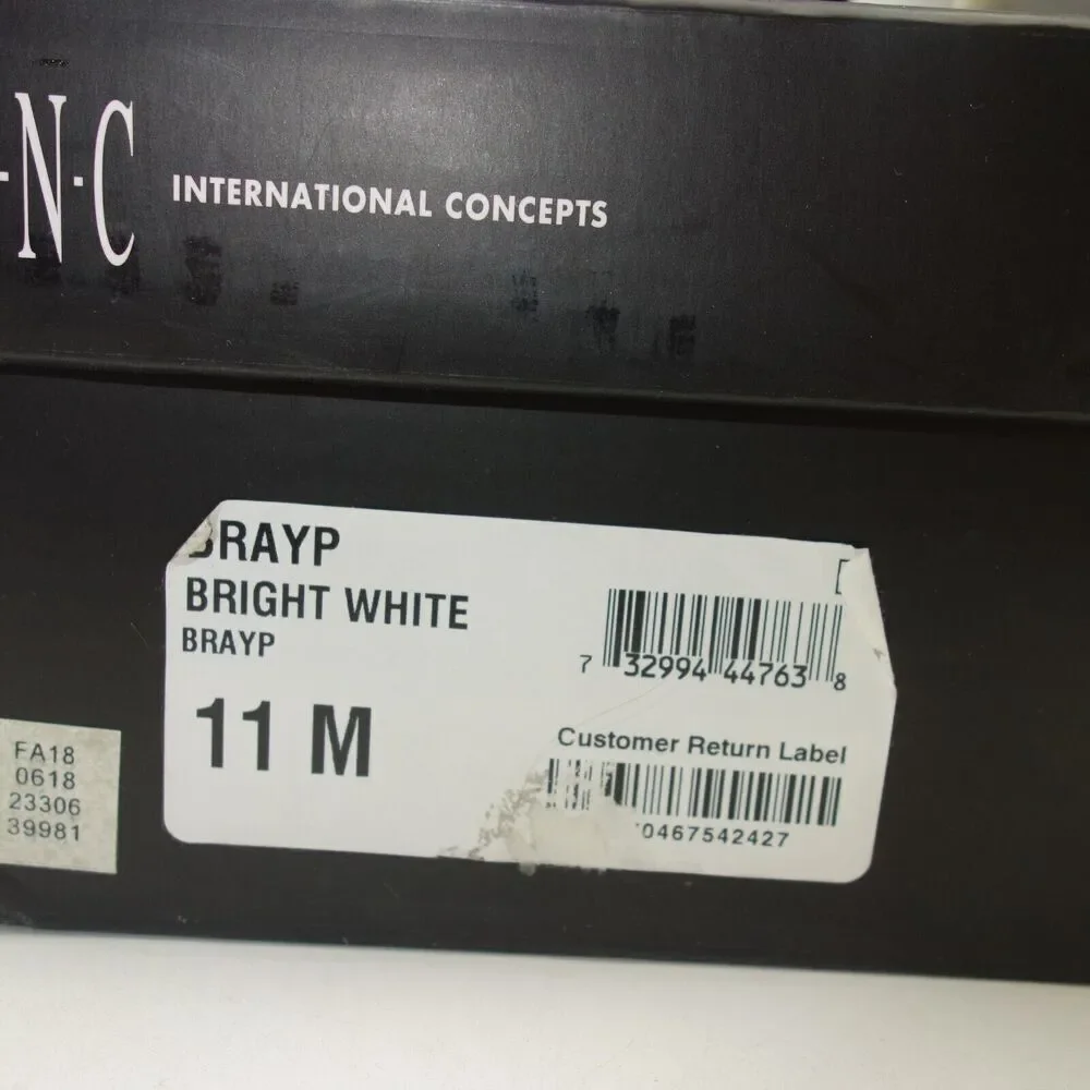 NEW INC International Concepts Women' s 11 White Bray Pointed Toe Ankle Booties